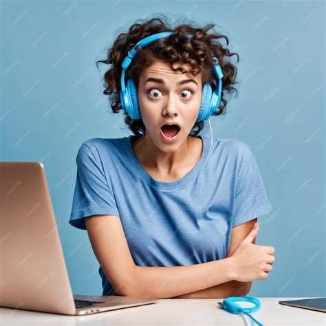 Premium Photo | Girl looks stunned reacts on unexpected offer