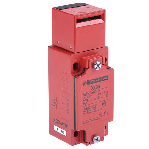 Xcsa701 Telemecanique Sensors Xcsa Safety Interlock Switch 2nc 1no