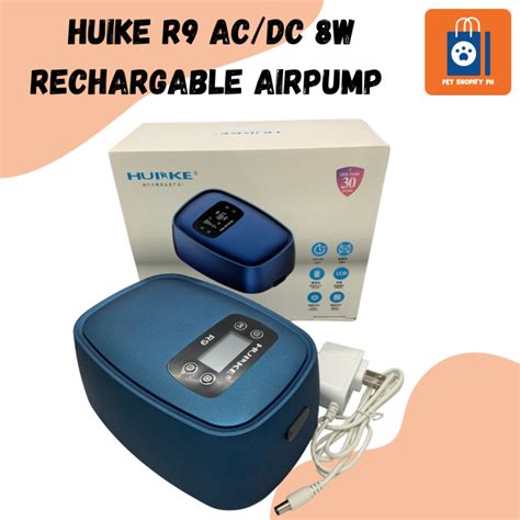 HUIKE R9 AC DC 8w RECHARGABLE AIRPUMP Lazada PH