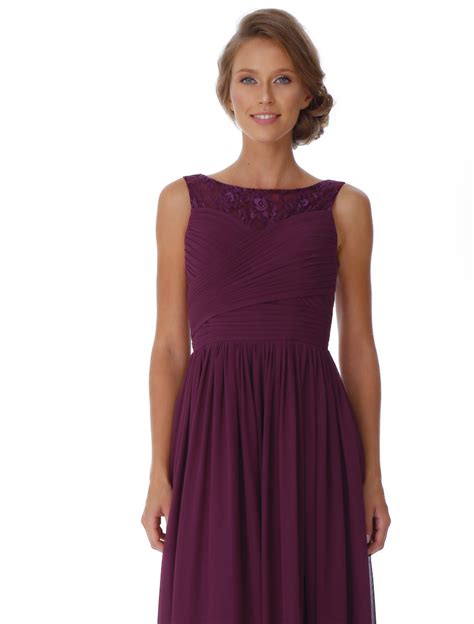 Lanico Scoop Neckline With Lace Top Bridesmaids Dress LN2064 Victoria