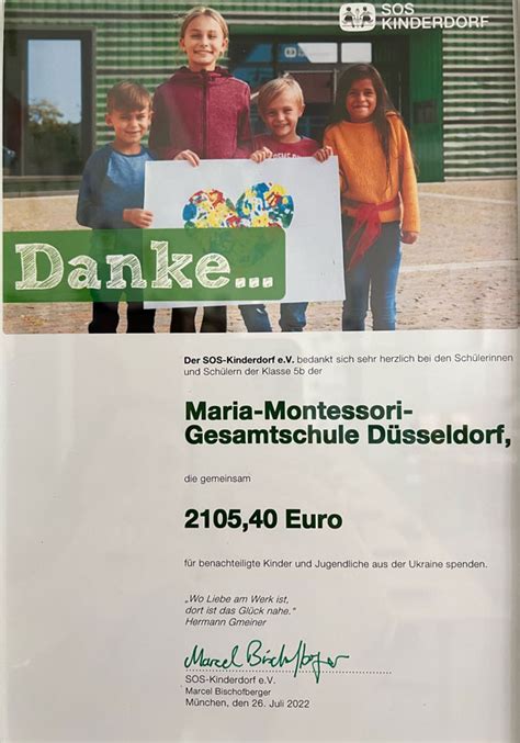 Zertifikat Maria Montessori Gesamtschule