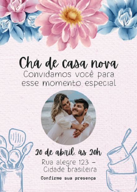 Convite Chá de Casa Nova para Editar 15 Modelos para Baixar Revista