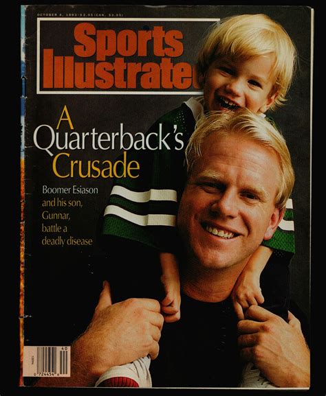 Sports Illustrated Oct 4 1993 Boomer Esiason And His Son Gunnar Etsy