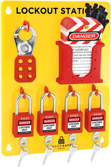 Tradesafe Lockout Tagout Station With Loto Devices Lock Out Tag Out