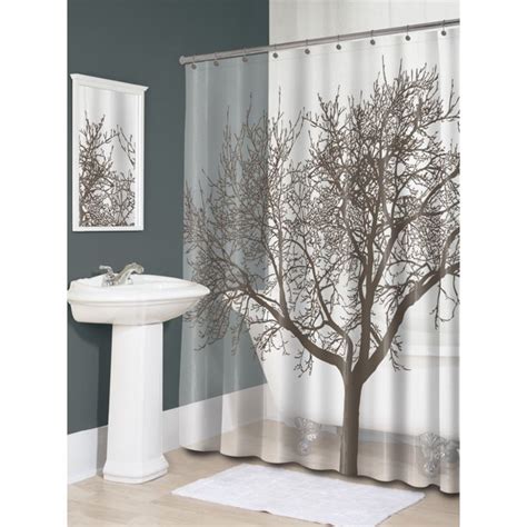 Splash Home Tree Peva Shower Curtain 72 X 70 Mocha