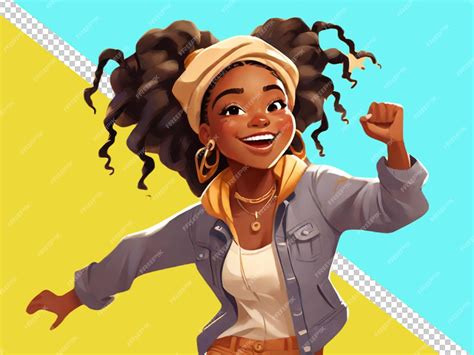 Premium Psd Psd Of A 3d Cartoon Character Of A Dancing Girl
