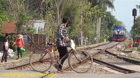 Careless Rail Road Crossing In Front Of Bandhan Express India To