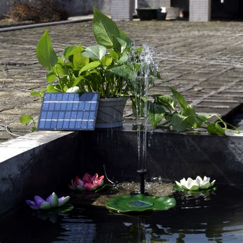 Decdeal Solar Power Fountain Water Pump With Solar Pannel Garden Pond