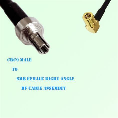 Crc9 Male To Smb Female Right Angle Rf Cable Assembly