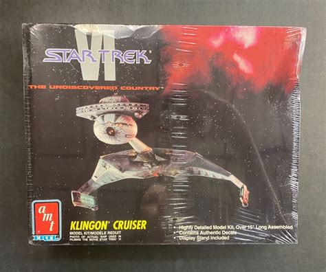 Star Trek Vi The Undiscovered Country Klingon Cruiser Amt Ertl 15 Model W Box