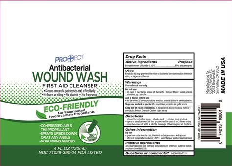 Dailymed Sterile Antibacterial Wound Wash Benzethonium Chloride Spray