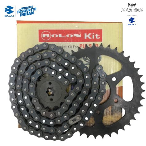 Chain Kit Full Set O Ring Ns200 Rs200 Pulsar Bajaj Rolon Brand India Original Shopee Malaysia