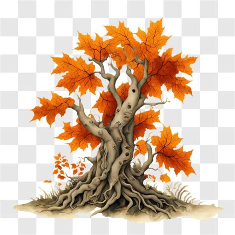 Descarga Árbol de Naranja Vibrante en la Naturaleza PNG En Línea