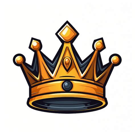 Premium AI Image | crown king cartoon logo