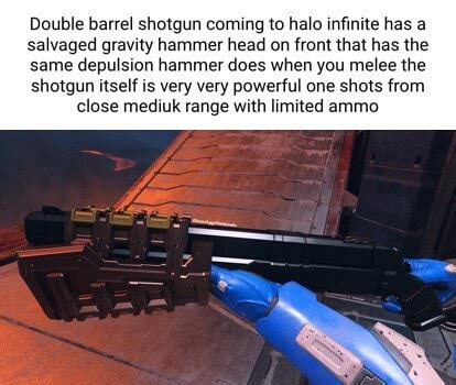 Double Barrel Shotgun Coming To Halo Infinite Has A Salvaged Gravity