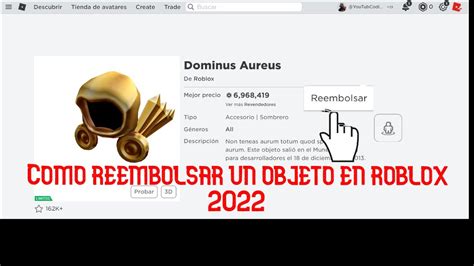 Actualizado Como Reembolsar Un Objeto En Roblox 2023 YouTube