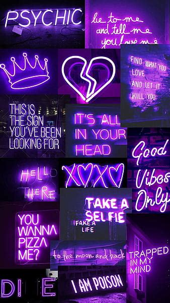 Neon Purple Aesthetic Collage Wallpaper Readingcraze | The Best Porn ...