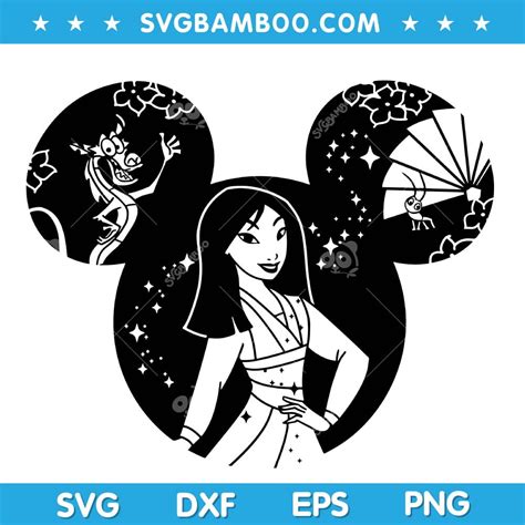 Mulan SVG, Princess Disneyland SVG, Disney Character