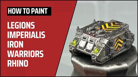 How To Paint Legions Imperialis Iron Warriors Tanks YouTube