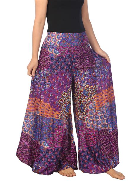 Women Boho Pants Palazzo Pants Petite To Plus Sizes Etsy