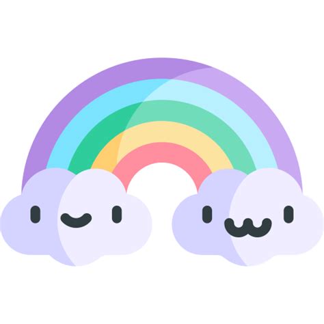 Icono De Arco Iris Kawaii Flat