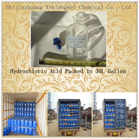 Chine L Acide Chlorhydrique 32 HCl 32 32 Acide Muriatique Acide