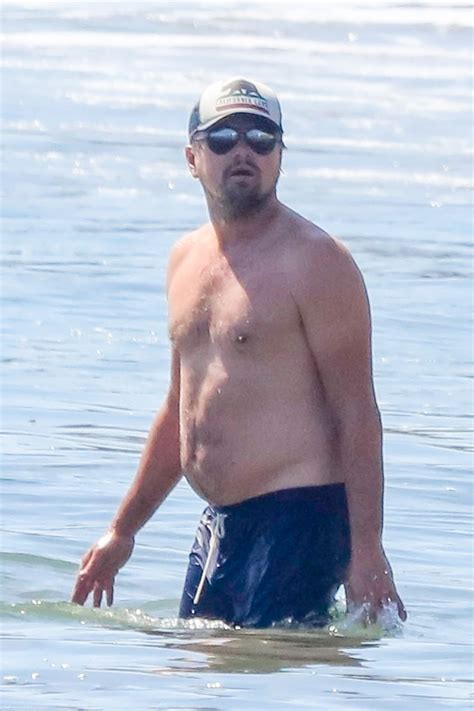 Leonardo Dicaprio Curte Praia E Se Refresca No Mar Em Malibu Quem