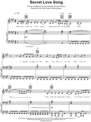 "Secret Love Song" Sheet Music - 6 Arrangements Available Instantly ...