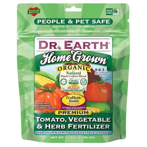 DR EARTH 1 Lb 15 Sq Ft Organic Home Grown Tomato Vegetable And