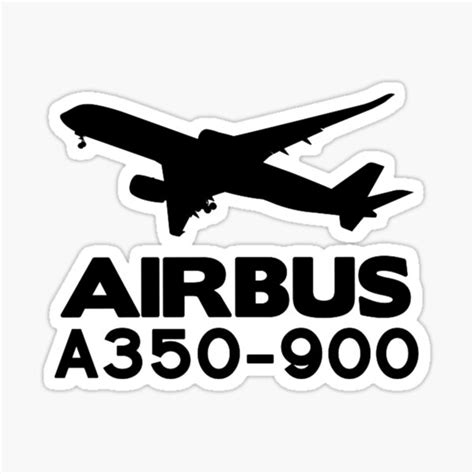 Airbus A350 900 Illustration Sticker For Sale By Ljubo339 Redbubble