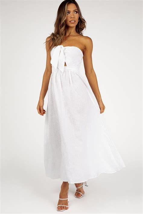 Ames White Linen Midi Dress Dissh Linen Midi Dress Midi Dress