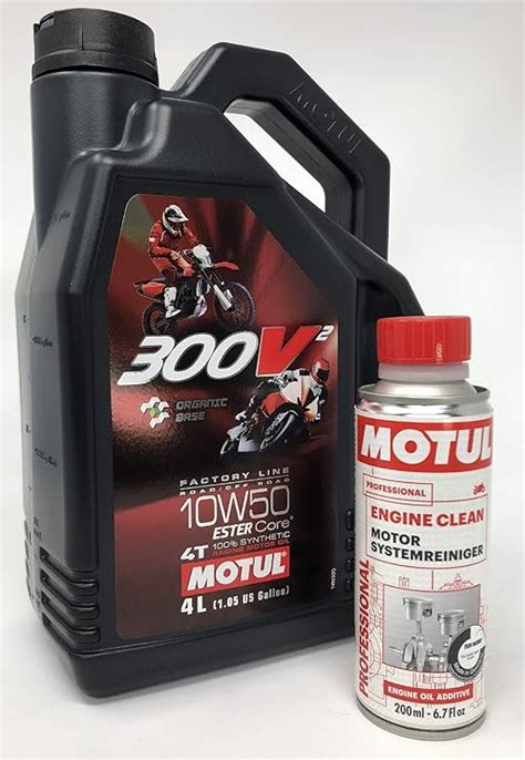 Motul 300 V2 4T FL Road Racing 10 W50 Packung Mit 4 Litern Amazon De