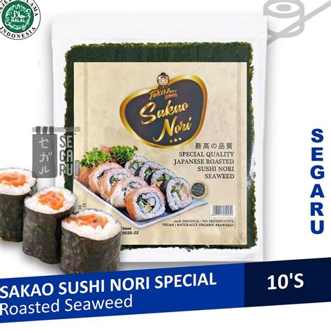 Jual Pasti Bisaa Sakao Nori Sushi Spesial 10 Sheet Sushi Roasted Rumput