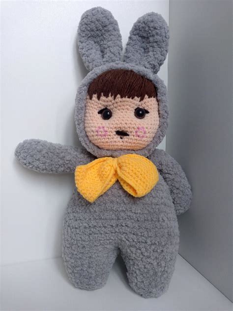 Bts Jungkook Amigurumi Doll Crochet Doll Cooky Jk Crochet Etsy