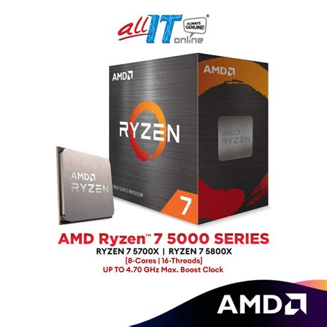 AMD Ryzen 7 5700X/ 5800X AM4 Processor (8-Cores/16-Threads) | AMD Ryzen ...