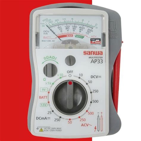 Sanwa Ap33 Analog Multitester Slim And Compact Small Pocket Size Multimeter Lazada Ph