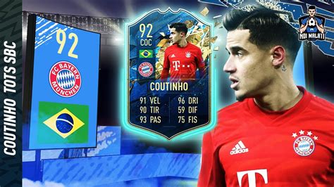 COUTINHO TOTS SBC 92 FIFA20 Player Review ITA YouTube