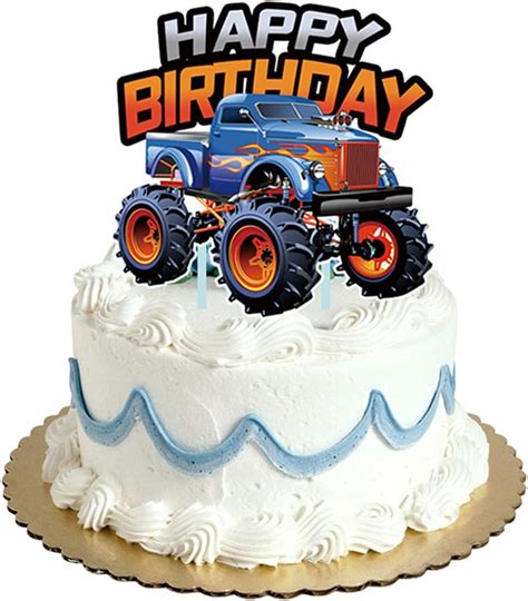 Decoraci N De Cupcakes De Monster Truck Para Decoraci N De Pasteles De