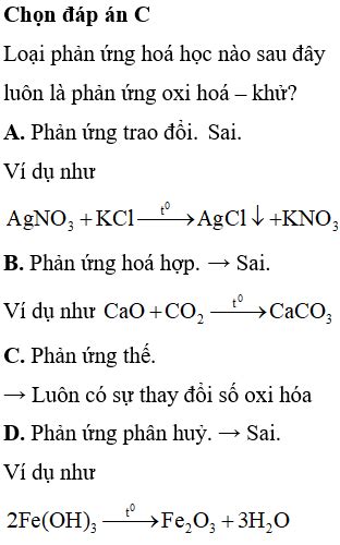 Phản Ứng Nào Luôn Là Phản Ứng Oxi Hóa Khử Khám Phá Khoa Học Hấp Dẫn