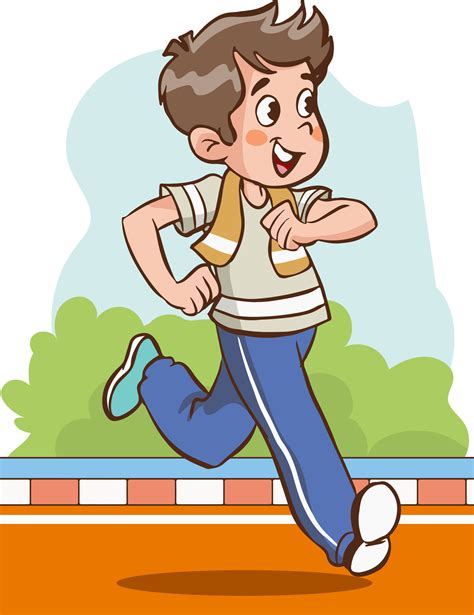 vector illustration of kids running race 30920812 Vector Art at Vecteezy