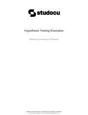 Examples of Hypothesis Testing in Statistics: Manager's Claim, | Course ...