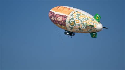 Sub In The Sky Subway Blimp Offers Bird S Eye View Of Kc Kansas City