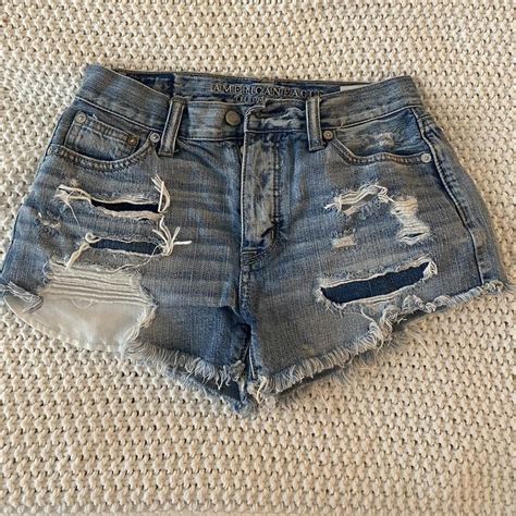 American Eagle Women S Blue Shorts Depop