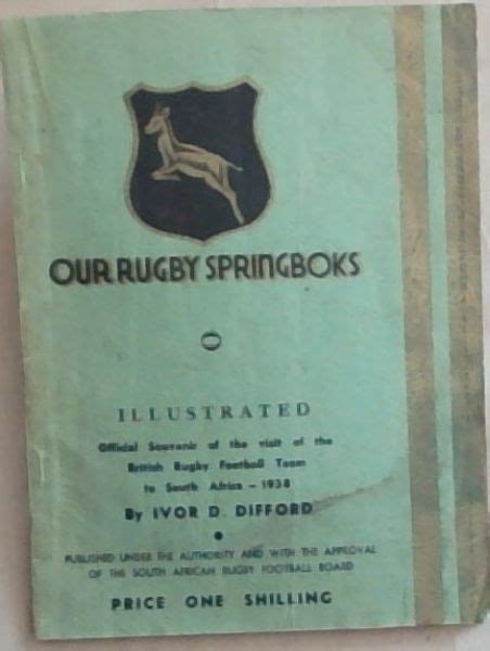 The History Of South African Rugby Football 1875 1932