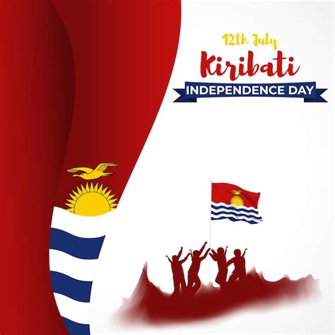 Vektorillustration F R Das Banner Zum Unabh Ngigkeitstag Von Kiribati