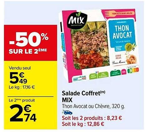 Promo Salade Coffret Mix Chez Carrefour Icatalogue Fr