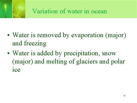 Chapter Chemical And Physical Features Of Seawater