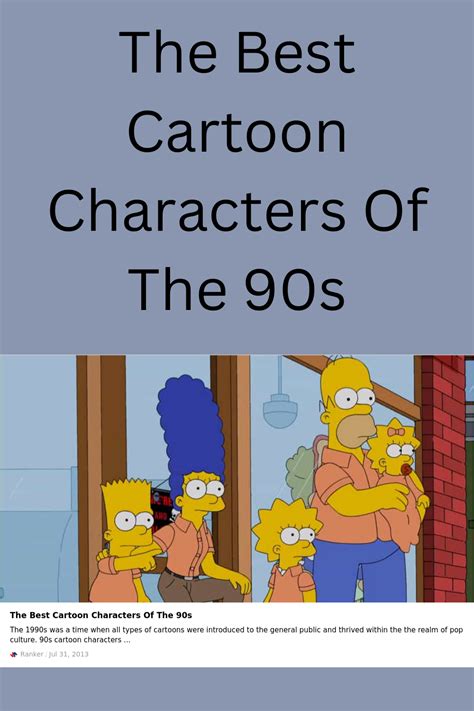 The best cartoon characters of the 90s – Artofit