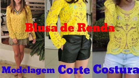 Diy Como Fazer Blusa De Renda Costura F Cil Passo A Passo Para