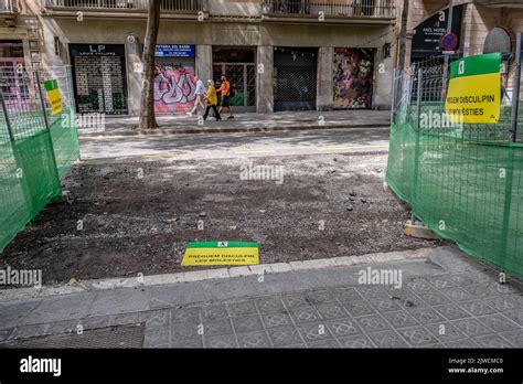 Un Marcado Paso Peatonal Visto Durante Las Obras El Ayuntamiento De